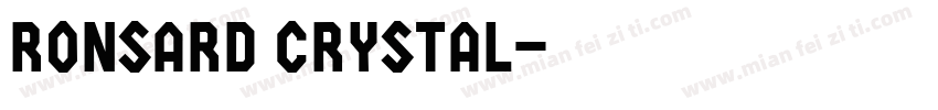Ronsard Crystal字体转换